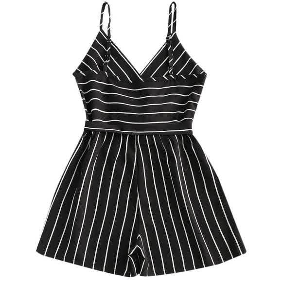 Tuxedo Style Summer Romper - Picture 7 of 8